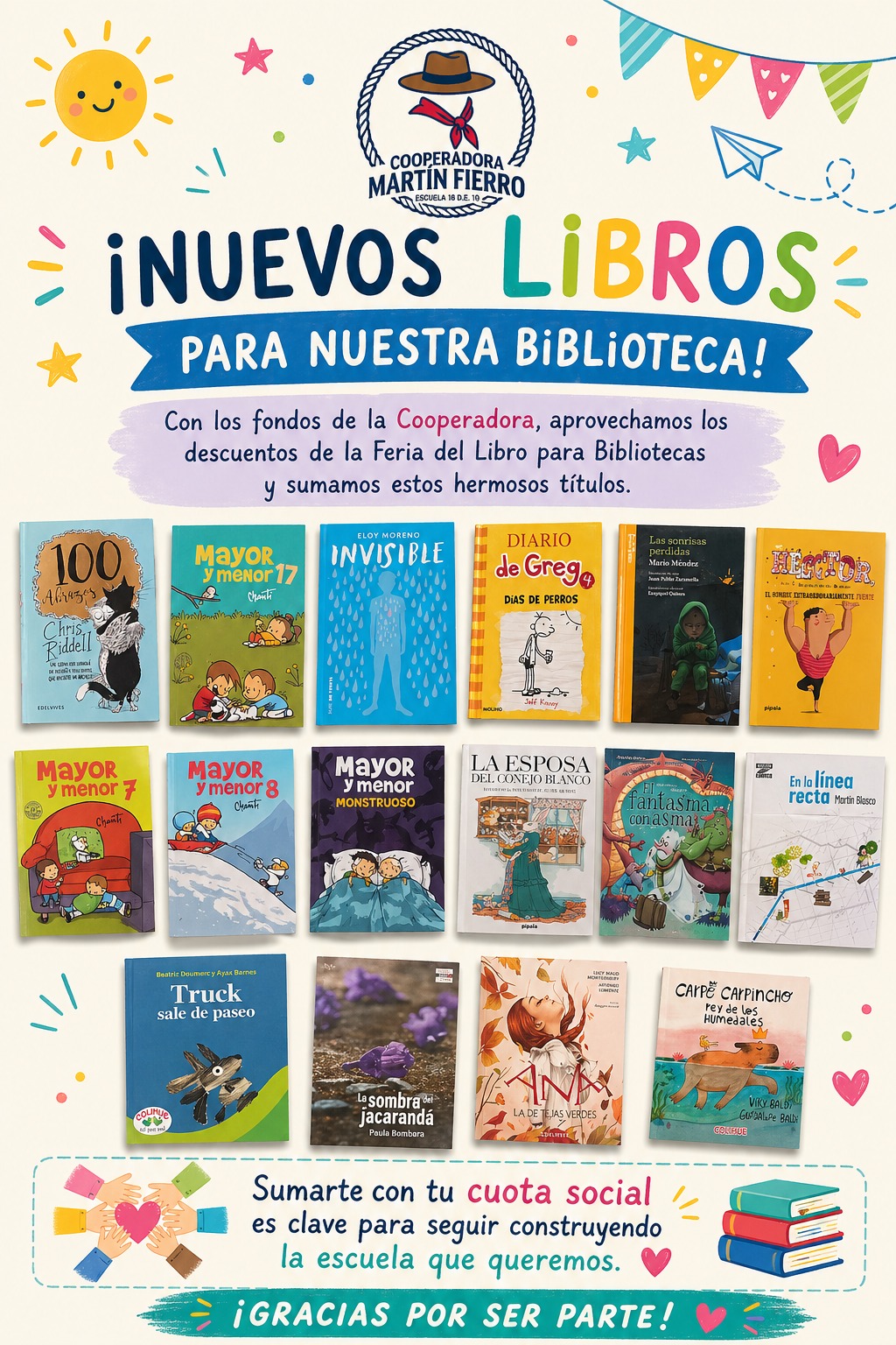 Tesoros compartidos: La biblioteca suma nuevas lecturas gracias al aporte de las familias